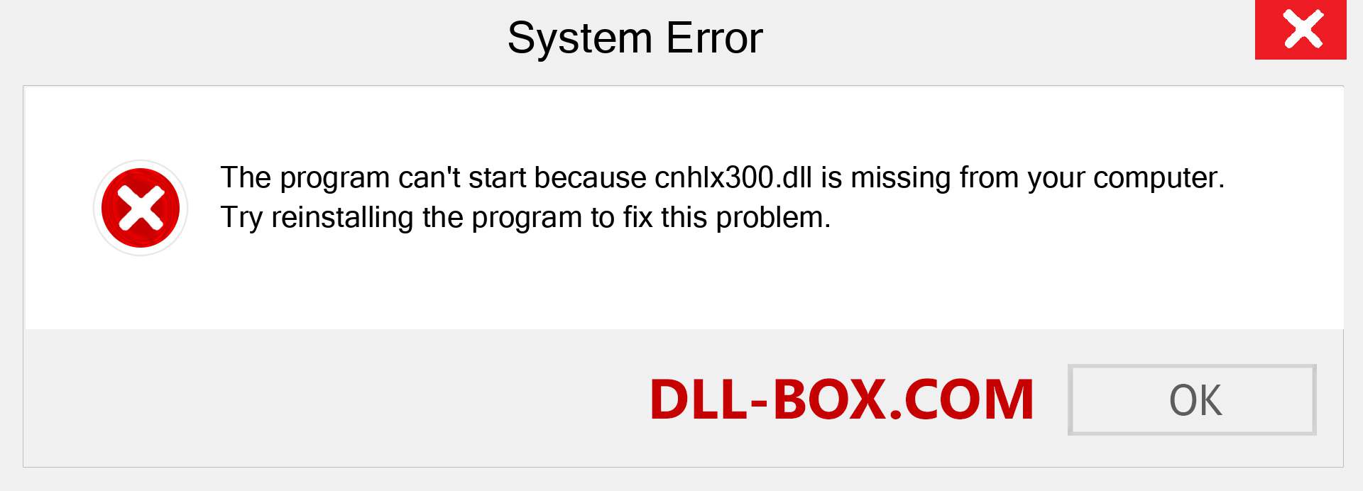  cnhlx300.dll file is missing?. Download for Windows 7, 8, 10 - Fix  cnhlx300 dll Missing Error on Windows, photos, images