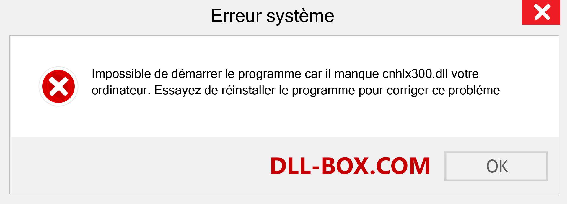 Le fichier cnhlx300.dll est manquant ?. Télécharger pour Windows 7, 8, 10 - Correction de l'erreur manquante cnhlx300 dll sur Windows, photos, images